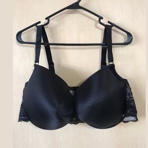 Cacique 44DDD 44F Black Lace Bra
